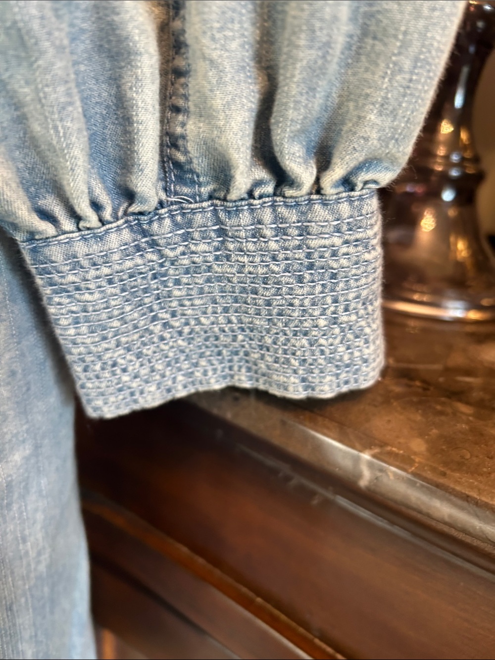 Light Wash Denim Shirt Dress - Unbranded - Picture 2 of 3